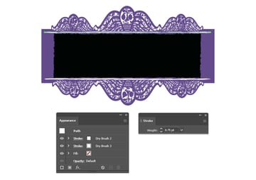 How to make white textured strokes