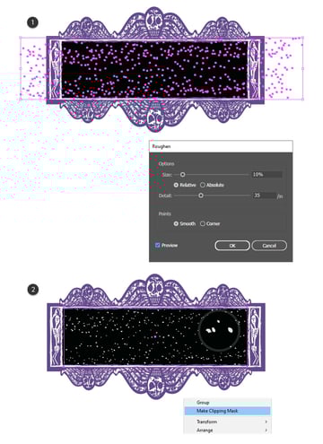 How to distort the sprinkles texture 