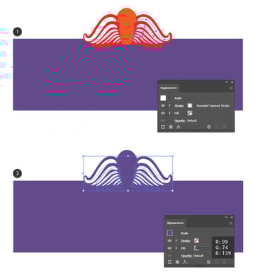 How to make the spider leg shapes