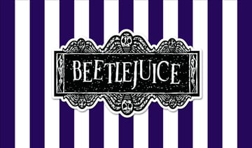 Beetlejuice logo black and white version 