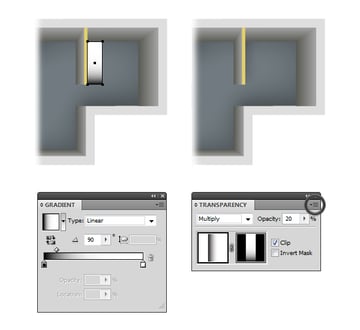 create opacity mask for shadow