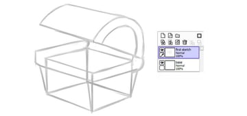 Initial shape of the chest