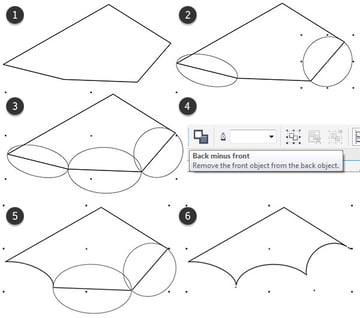 Finalise the bat wing shape
