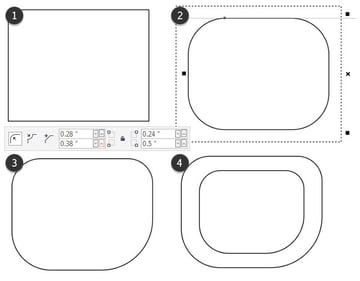 Draw rounded sunglasses