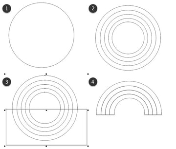 Draw your basic rainbow