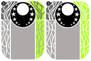 Copy and align the right corner shapes