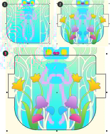 power clip the flowers into a frame