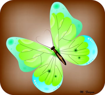 M Farzan joined in on the fun with this lovely and simple vector butterfly created from a tutorial by Iaroslav Lazunov