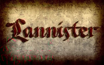 Daeva put a Game of Thrones spin on this royal gold text effect from a tutorial by Jan Stverak