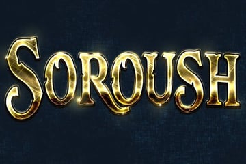 Payam shared their gorgeous gold text effect created with a tutorial by Jan Stverak