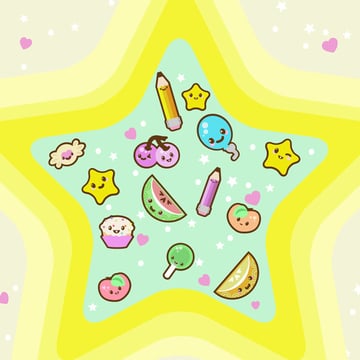 Sandra took this kawaii collage tutorial by  Mary Winkler to task with her own vibrant touch to the subject matter