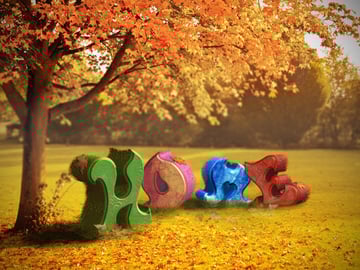 Galina Cuznetova shared her fantastic result from a 3D text effect tutorial by Ekaterina Chepikova