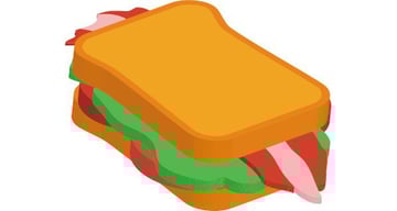 Linda Zeng shared her result from a fun 3D vector sandwich tutorial by Simona Pfreundner