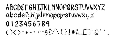 Our final character set