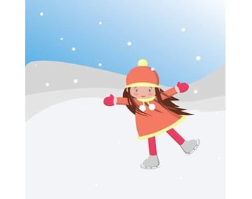 Nguyn Thu Huyn shared their result from a skating girl illustration tutorial by Nataliya Dolotko