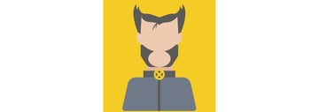 Dogukan Binici commented with their own take on a flat X-Men themed icon tutorial by Yulia Sokolova