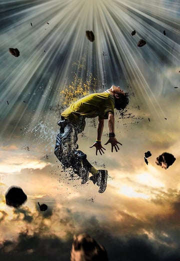 User Chris commented with their own version of a disintegration effect from a tutorial by Karim Fakhoury