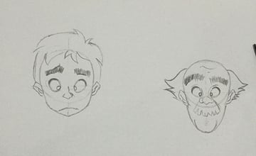 User Adawu commented with their own versions of cartoon faces thanks to a tutorial by Carlos Gomes Cabral