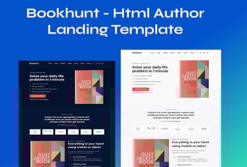 Bookhunt Author ebook HTML template