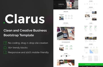 clarus site builder template