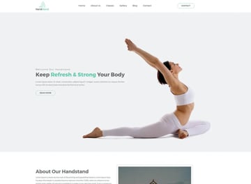 handstand website template
