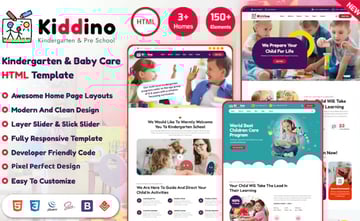 kiddino baby and kids HTML template