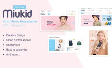 miukid multi store kid and baby html template