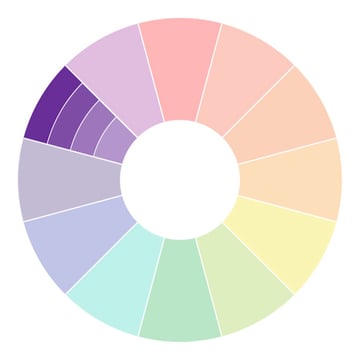 monochromatic color wheel