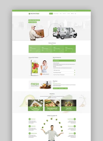 Organic Food Joomla template