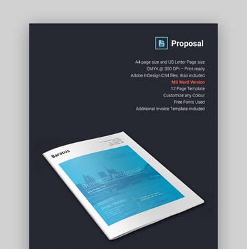 Baratus - Multipurpose Business Proposal Template for MS Word