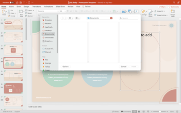 Adding images to the template