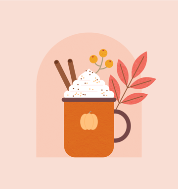 how to place the coral leaf branch on the cup