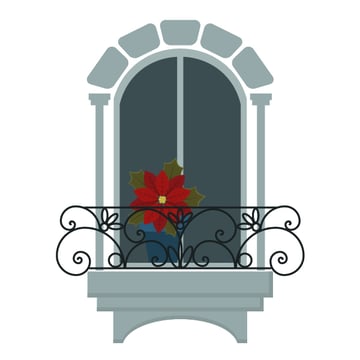 placing the security iron bar on the window