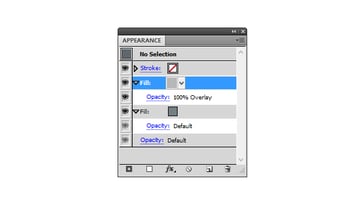adding the new fill with texture appearance panel