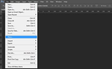 Placing the first image