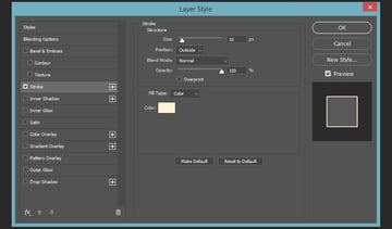 Creating a layer style for the first image