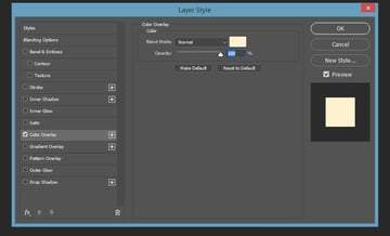 Overlaying the shape with the color