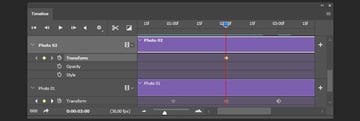 Creating the first keyframe for the second image