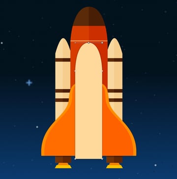 Space shuttle body - adjust nose