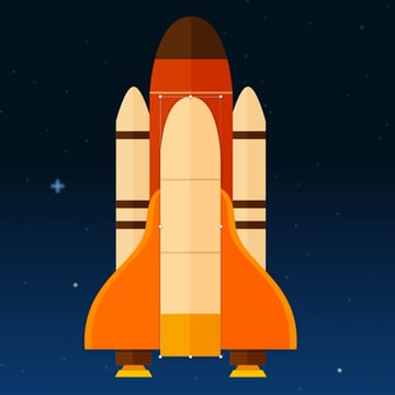 Space shuttle body - masking details and shadow