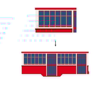 Duplicating the windows in the car