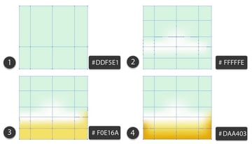 white in the middle yellow on the bottom