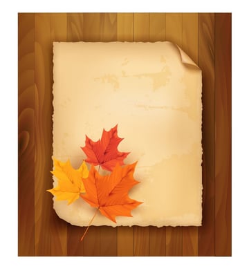 add paper with leaves