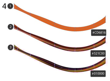 draw abstract piece with mesh