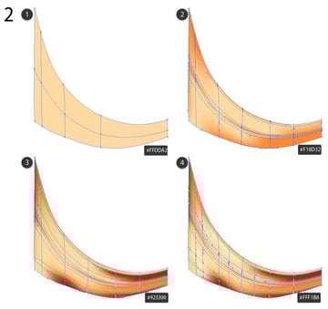 use mesh to draw curve