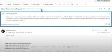 Copilot Outlook summary