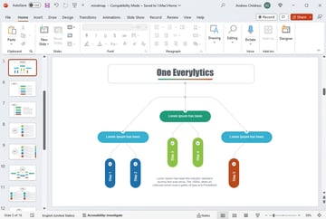 Updated adjusted slide mind template PowerPoint