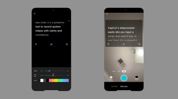 CapCut teleprompter