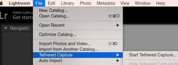Start Tethered Capture