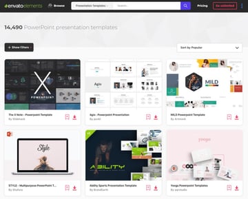 Envato Elements PPT Graphics template